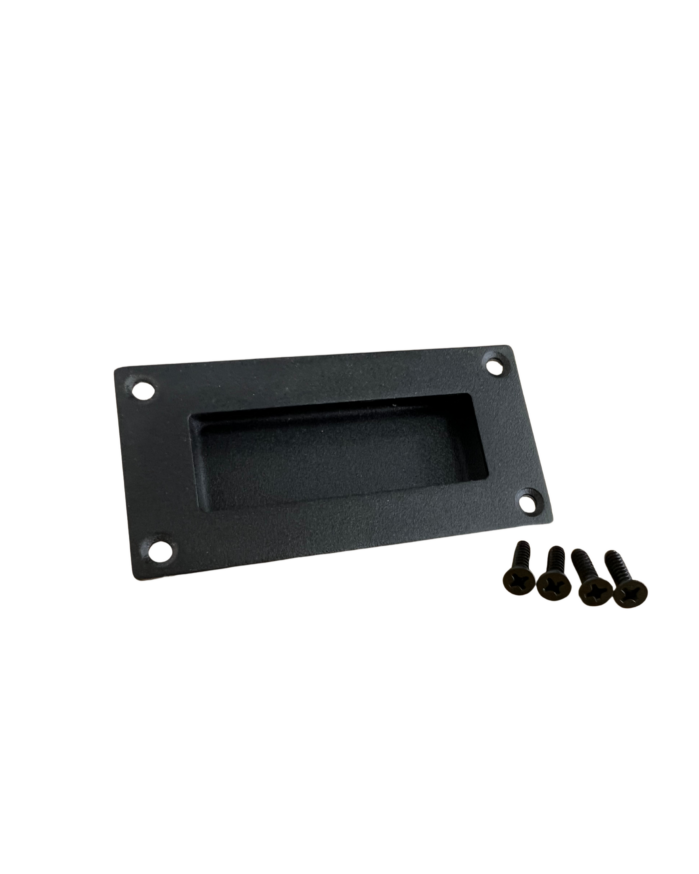 Recessed Drawer Handle - Stainless Steel - Black Texture