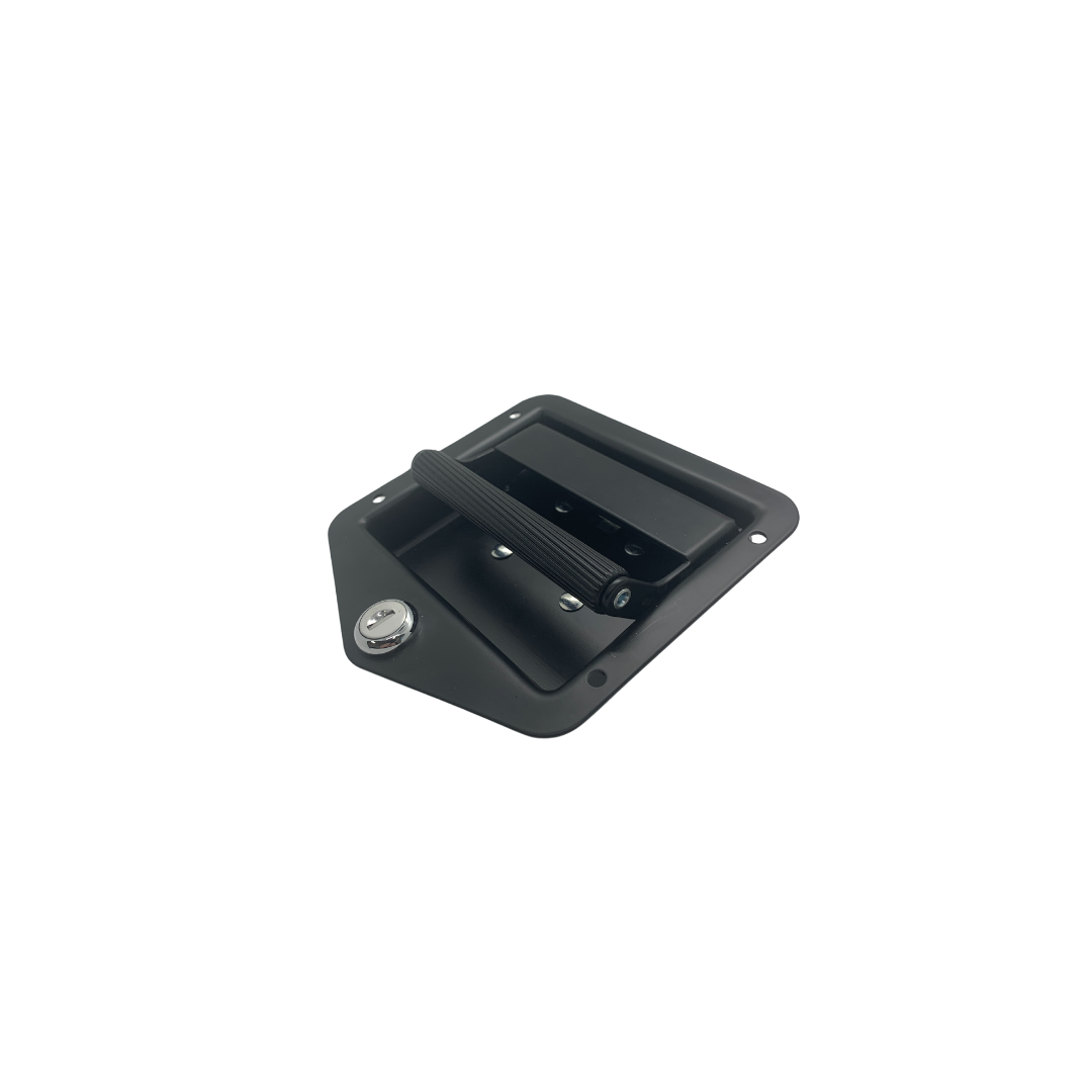 Cargo Drawer Lock and Handle – Black Texture