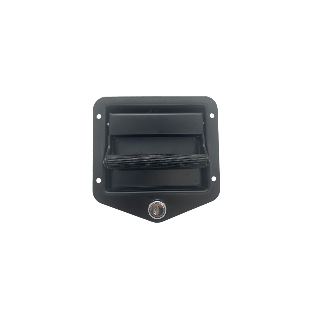 Cargo Drawer Lock and Handle – Black Texture