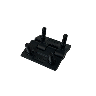 40 x 40mm Surface Mount Butt Hinge - Black