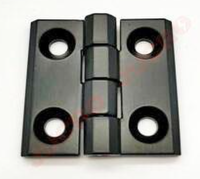 Flat Mounting Exposed Hinge - Black