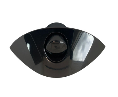 Half Moon Shell Push Latch - Satin Black