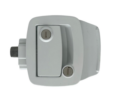 RV Caravan Entry Door Latch /Lock - White