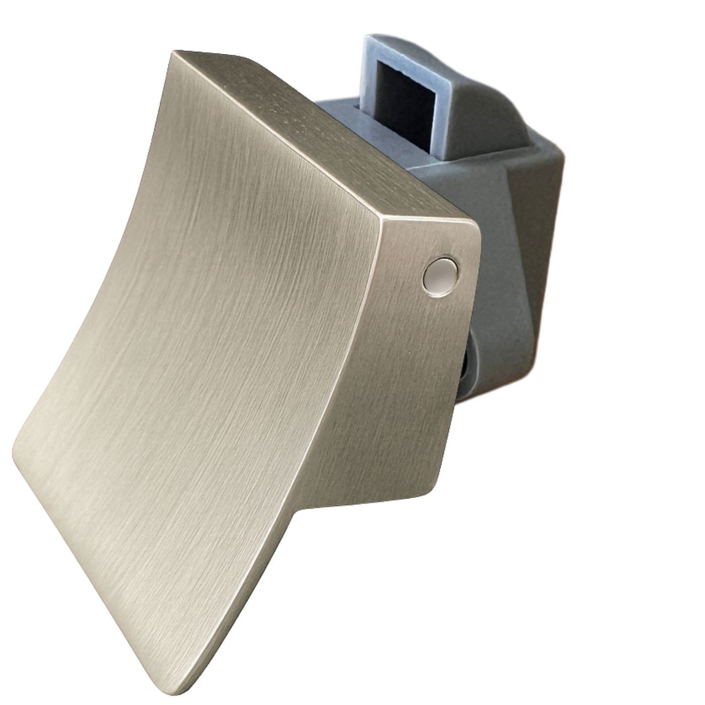 Square Caravan Cabinet Pull Latch - Brushed Nickel