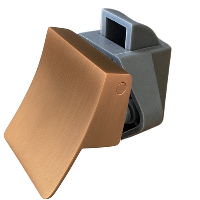 Square Caravan Cabinet Pull Latch - Brushed Copper