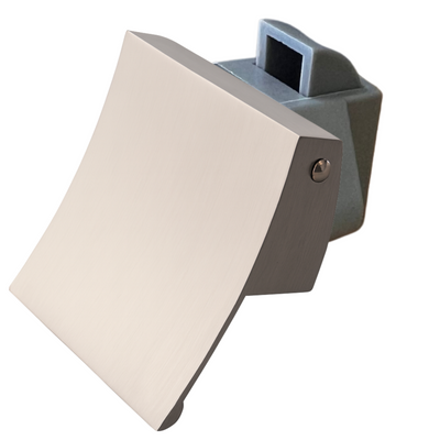 Square Caravan Cabinet Pull Latch - Satin Nickel