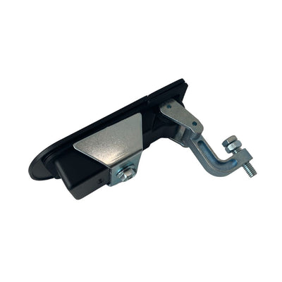 Round Compression Latch with Lock - Black