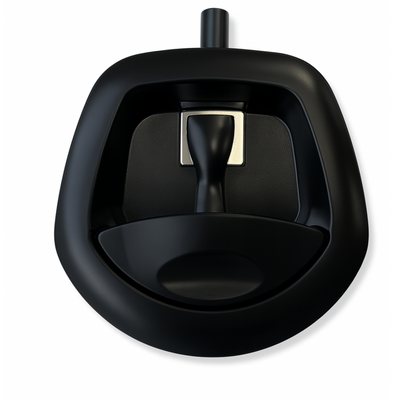 Whale Tail Compression Lock with Built-in Lock Actuator - Satin Black / Black