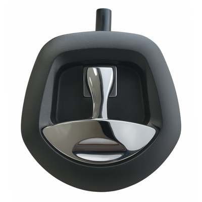 Whale Tail Compression Lock with Built in Actuator - Texture Black / Chrome