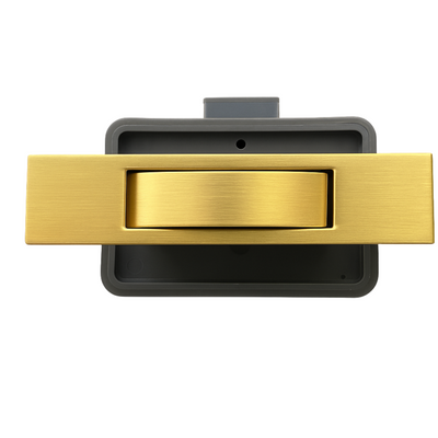 Rectangle Caravan Cabinet Push Button Latch - Brushed Gold