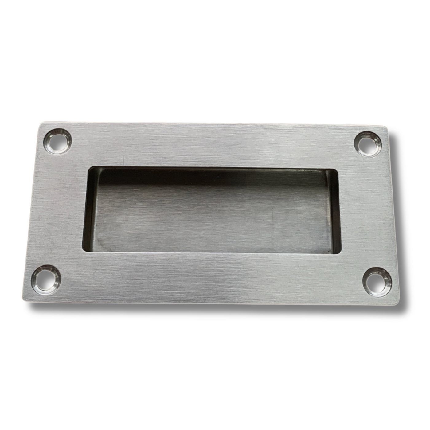 Flush Recessed Cabinet Pull Handle - Stainless Steel
