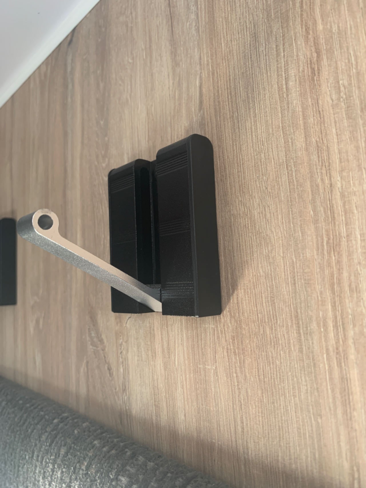 Single Coat Hook - 2 Hole Aluminium Pressing