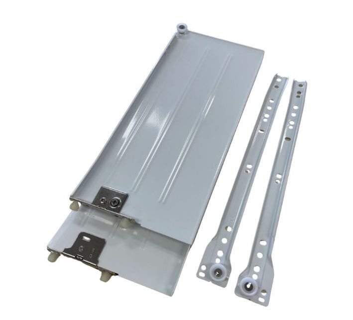 14-350 x 150mm Draw Slides and Side Boards - White