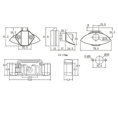Half Moon Shell Push Latch - TSF Direct