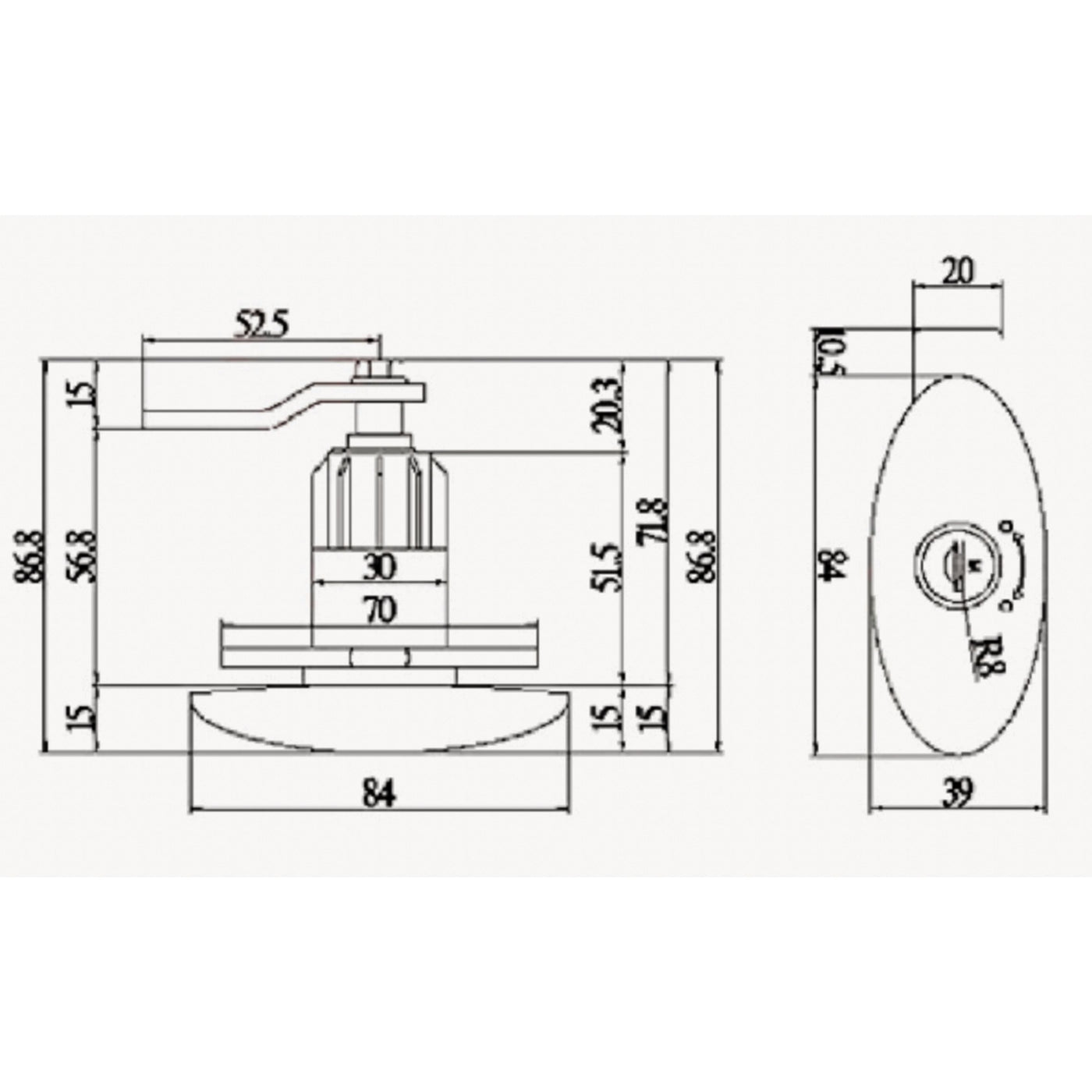 RV Door Latch ABS - TSF Direct