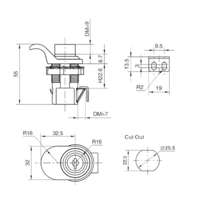 Push Cam Lock - TSF Direct