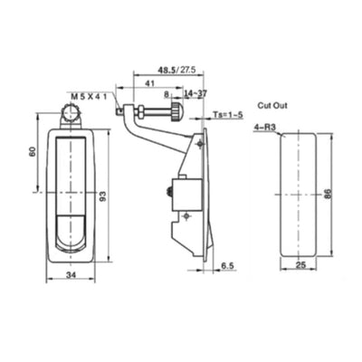 Lift and Turn Compression Latch - TSF Direct